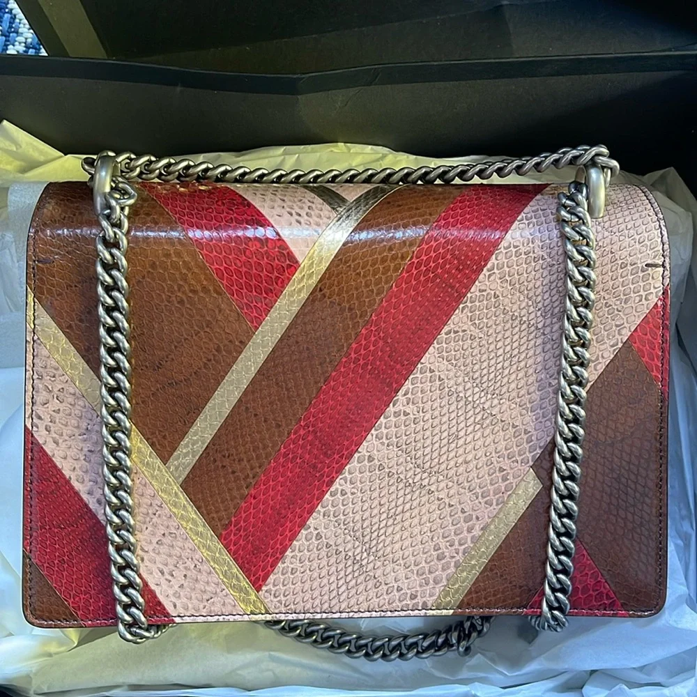 EUC Rare Gucci Python Dionysus Shoulder Bag. Worn only 1 time - Picture 15 of 16